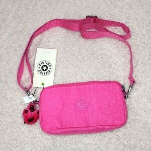 KIPLING Emilia adjustable crossbody bag  Hot Powerful Pink